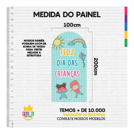 Imagem de Kit Casado Dia Das Crianças Painel Redondo Trio Capas