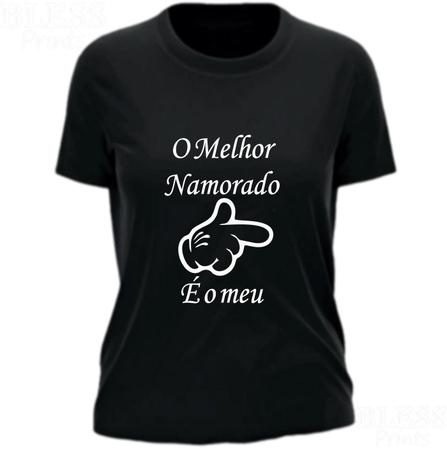 Imagem de KIT Casal Camiseta Engraçada (MELHOR NAMORADA (o) )100% algodão