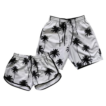 Short moda praia store casal