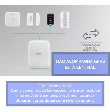 Kit Alarme 1central Amt 8000 1sirene Xss 8000 1 Tec Xat 8000 - INTELBRAS -  Alarme Residencial - Magazine Luiza