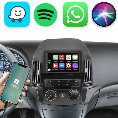 Imagem de Kit Central Multimidia Android/Auto-Carplay I30 2009 2010 2011 2012 7" Voz Google Siri Tv Online Gps