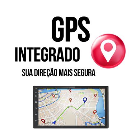 Imagem de Kit Central Multimídia Android Gol G6 2013 2014 2015 2016 7 Polegadas GPS Tv Online Bluetooth WiFi