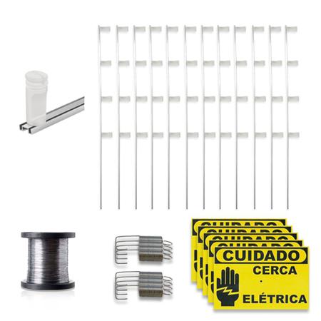 Imagem de Kit Cerca Elétrica Genno Revolution Control 90 Metros Muro