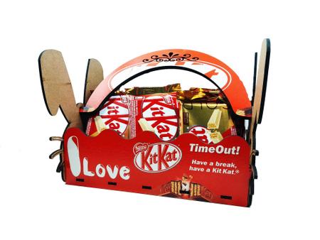 Combo Presente Pascoa Explosão de Kit Kat + Caneca I Love Kit Kat