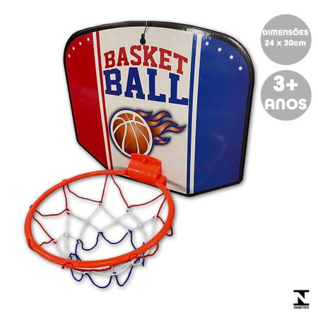 Tabela de Basquete NBA Cesta Basquetebol Com Bola Infantil - Well Kids -  Basquete Infantil - Magazine Luiza