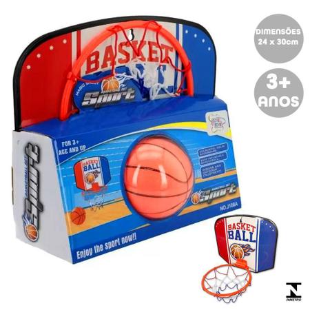 Tabela de Basquete NBA Cesta Basquetebol Com Bola Infantil - Well Kids -  Basquete Infantil - Magazine Luiza