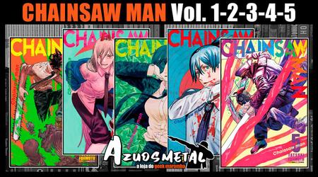 Livro Chainsaw Man, Volume 1 Ao 3 - KIT Lacrado