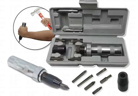 Imagem de Kit Chave De Impacto Manual 1/2 Pol. Profissional Com Bits C