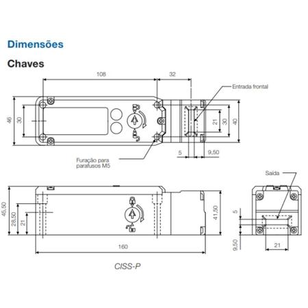 Imagem de Kit Chave de Intertravamento de Segurança CISS-PI22AE26 + Atuador