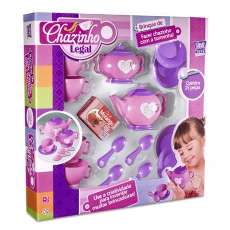 Kit Chazinho Legal Infantil 15 Peças Presente Brinquedo Menina 7683 Zuca  Toys - Jogo de Chá Infantil - Magazine Luiza