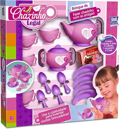 Kit Chazinho Legal Infantil 15 Peças Presente Brinquedo Menina 7683 Zuca  Toys - Jogo de Chá Infantil - Magazine Luiza