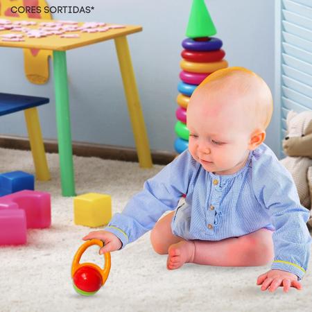 Imagem de Kit Chocalho Com Mordedor Infantil Brinquedo Para Bebê 