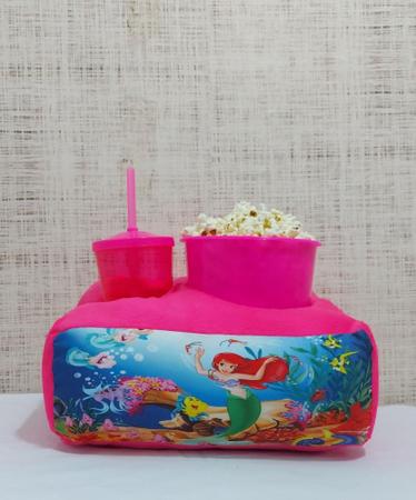 Imagem de Kit cinema - almofada personaliza c/copo + balde de pipoca