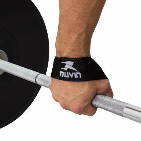 Imagem de Kit Cinturão de Musculação e Strap 8 Muvin - Luva Para Treino de Levantamento Peso e Apoio Lombar LPO