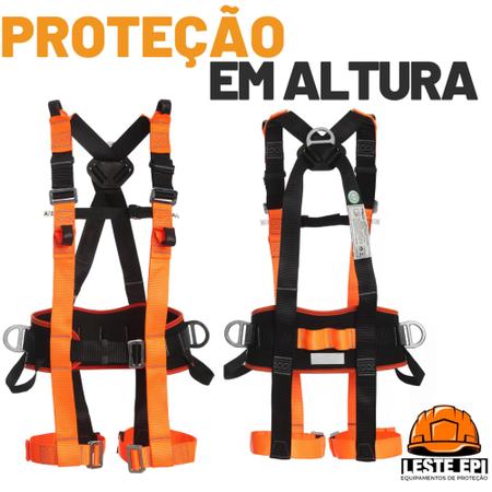 Imagem de KIT Cinturão Paraquedista Ultra 7 Pontos + Talabarte Duplo Em Y Com ABS CA 46892
