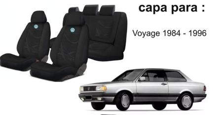 Imagem de Kit Clássico para Voyage 1984-1996: Capas de Bancos, Capa de Volante e Chaveiro VW