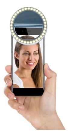 Imagem de kit Clipe Anel Luz Pra Selfie Ring Light Flash Celular Universal