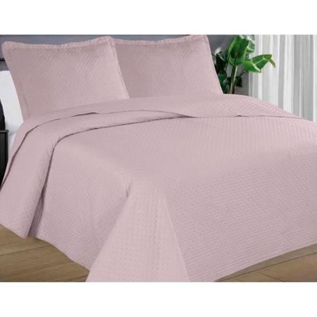 Imagem de Kit cobre leito cama king 3pc porta travesseiro colcha bouti