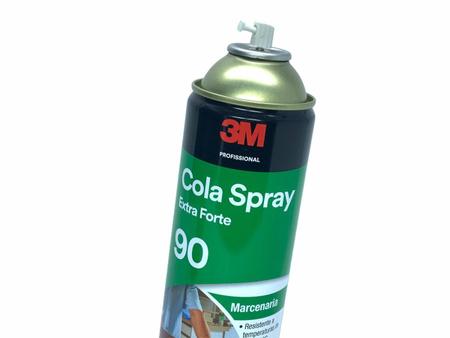 Imagem de Kit Cola Spray 90 Extra Forte 3M Madeira Fórmicas Laminados 6 Unidades