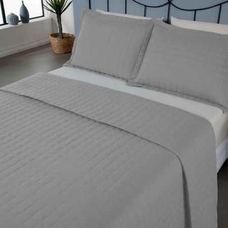 Imagem de Kit Colcha Cobre Leito Matelado Casal King Size 3 Peças Copacabana 300 Fios