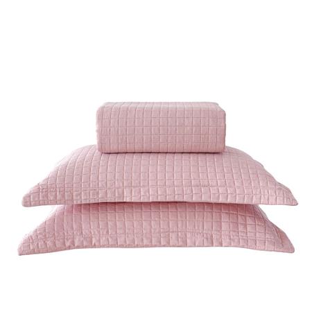 Kit Colcha King Liso Bouti Cobre Leito 3 Peças - BETT DESIGN Imagem de Kit Colcha King Liso Bouti Cobre Leito 3 Peças