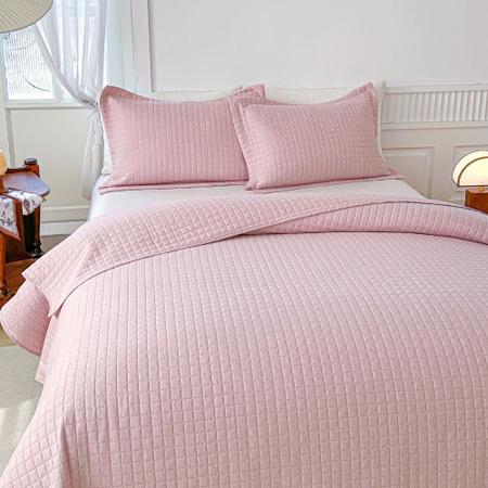 Kit Colcha King Liso Bouti Cobre Leito 3 Peças - BETT DESIGN Imagem de Kit Colcha King Liso Bouti Cobre Leito 3 Peças