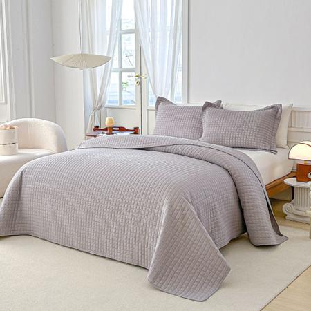 Kit Colcha King Liso Bouti Cobre Leito 3 Peças - BETT DESIGN Imagem de Kit Colcha King Liso Bouti Cobre Leito 3 Peças