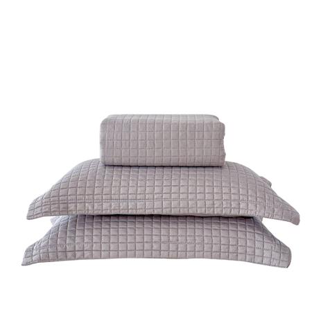 Kit Colcha King Liso Bouti Cobre Leito 3 Peças - BETT DESIGN Imagem de Kit Colcha King Liso Bouti Cobre Leito 3 Peças