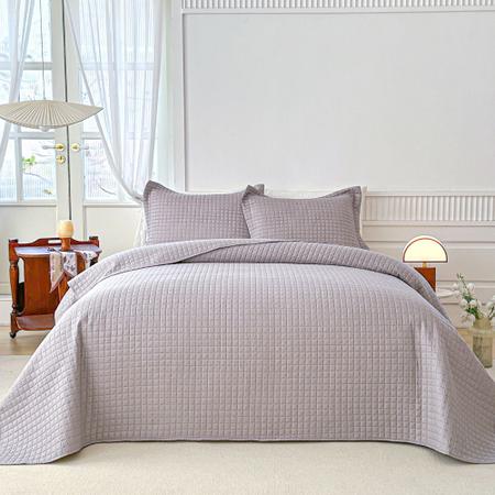 Kit Colcha King Liso Bouti Cobre Leito 3 Peças - BETT DESIGN Imagem de Kit Colcha King Liso Bouti Cobre Leito 3 Peças