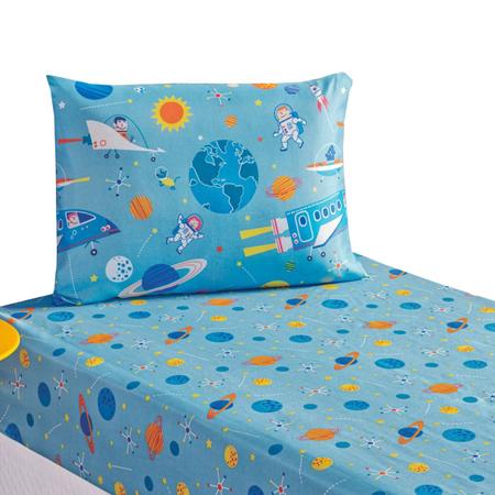 Jogo De Cama Infantil Menina Solteiro Cobreleito 5 Pç Splash