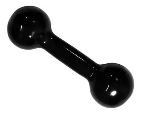 Imagem de Kit Colchonete Preto + Par Halter Bola Emborrachado 4kg Musculação Academia