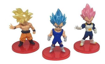 Kit 6 Action Figure Bonecos Dragon Ball Z Articulado Goku