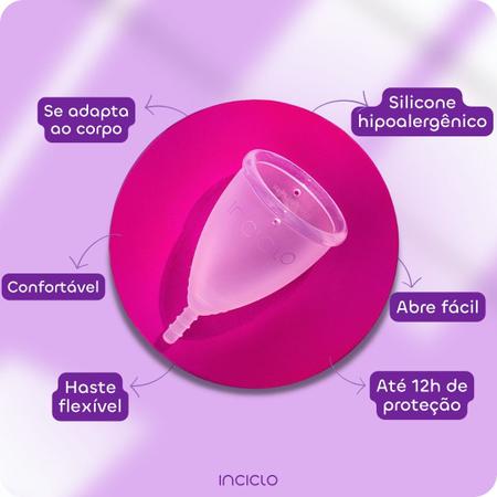 Coletor menstrual B + Disco Lovin + Capsula esterilizadora Cor:Rosa -  INCICLO - Coletor Menstrual - Magazine Luiza