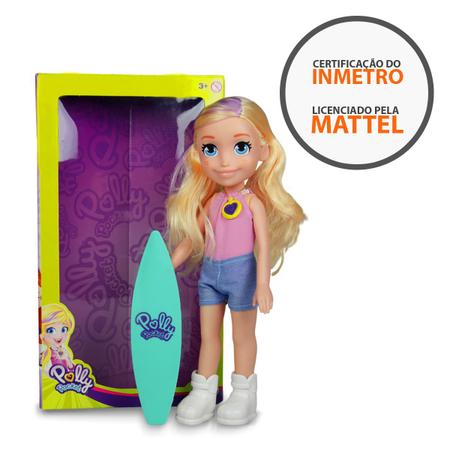 Boneca Polly Pocket Grande Camping/Surf Pupee - Up Brinquedos