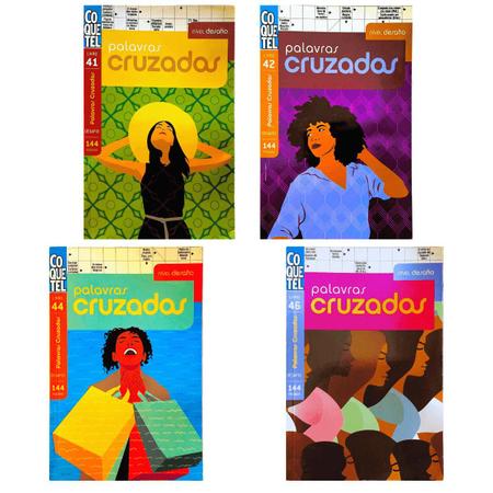 Kit com 03 Caça Palavras Livro Fácil Coquetel - Livros de Palavras Cruzadas  - Magazine Luiza