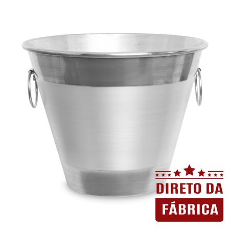 Kit com 05 baldes para gelo de alumínio 6 litros - VDDECORA LAR Imagem de Kit com 05 baldes para gelo de alumínio 6 litros