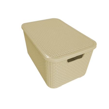 Imagem de Kit com 05 Caixas Organizadoras Rattan 7 Litros