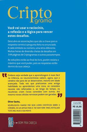 Livro Coquetel Cruzadox Exercício Para Memória Lógica Letras, Magalu  Empresas