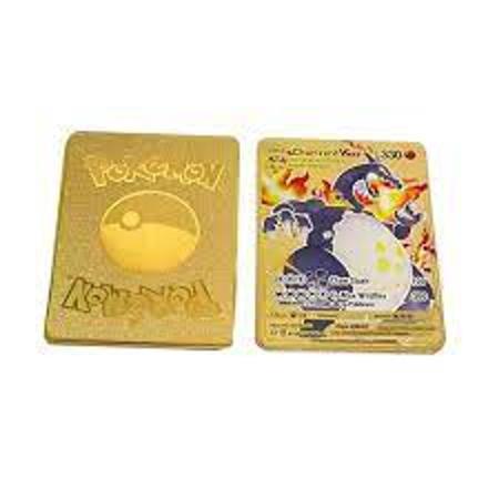 Kit com 10 Cartas Douradas Pokémon - Takara Tomy - Deck de Cartas