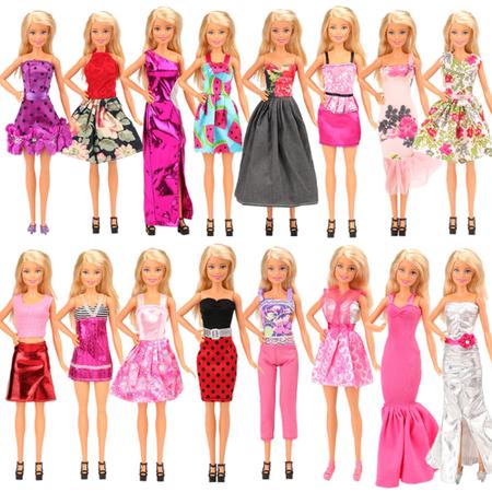 Kit 6 Roupas Da Barbie