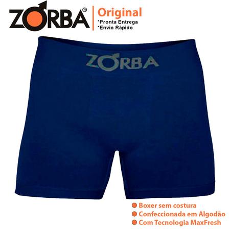 Imagem de Kit com 10 Cuecas Box Masculino Algodão Boxer Confortável Zorba 781