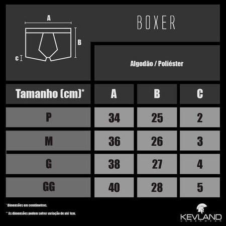 Imagem de Kit Com 10 Cuecas Boxer Kevland - Kit Com ESTAMPAS SORTIDAS