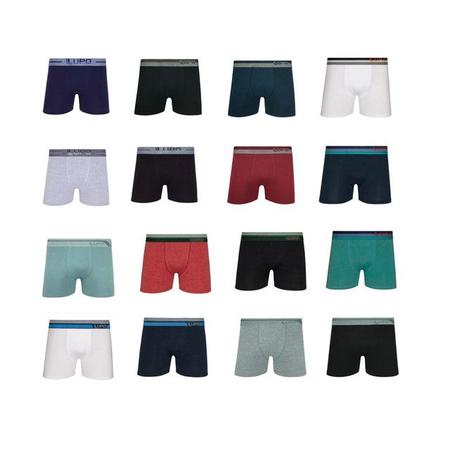 Imagem de Kit Com 10 Cuecas  Boxer Lupo Algodão Cotton Confort 784