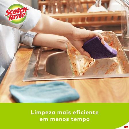 Imagem de Kit com 10 Esponja Limpeza Extrema SCOTCH Brite