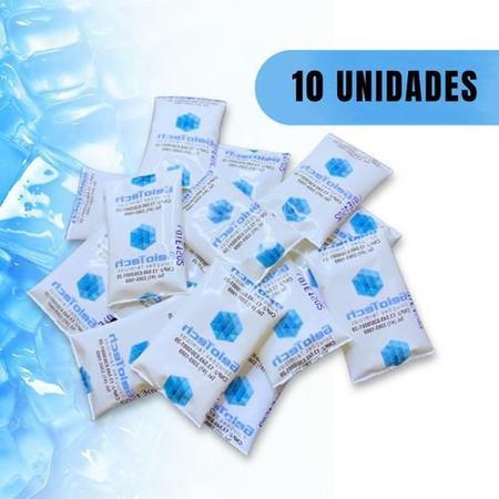 Imagem de Kit Com 10 Gelos Reutilizáveis Flexíveis 15G Gelo Tech