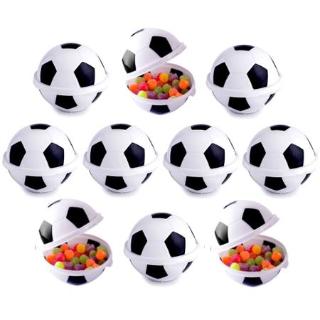 Imagem de Kit com 10 Porta Mix Bola de Futebol Pote de Doces para Festas