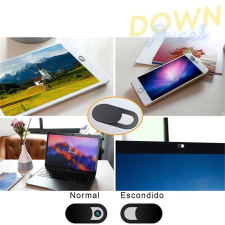 Imagem de Kit Com 10 Protetor Webcam Tampa para Notebook e Celulares