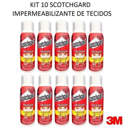 Imagem de Kit com 10 Scotchgard 3M Protetor de Tecidos Impermeabilizante SPRAY 353ML