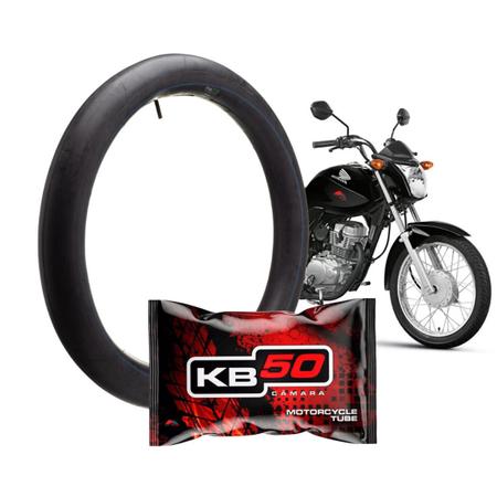 Imagem de Kit Com 10 Unidades De Câmaras De Ar KB50 P/ Pneu de Moto CG 125 CG 150 CG 160 YBR Aro 18