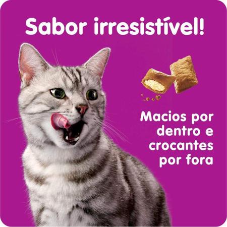 Imagem de Kit Com 12 Petiscos Para Gatos Adulto Whiskas Pelo Saudável